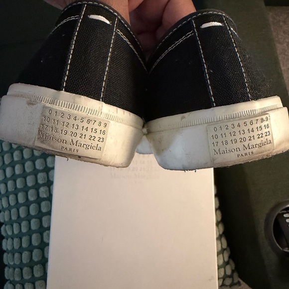 Maison Martin Margiela Black Canvas Sneakers - Picture 6 of 7